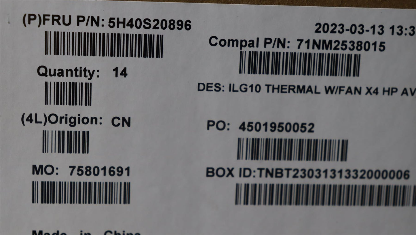 Lenovo LOQ 15IRH8 LOQ 16IRH8 Thermal Heatsink Cooling Fan 5H40S20894