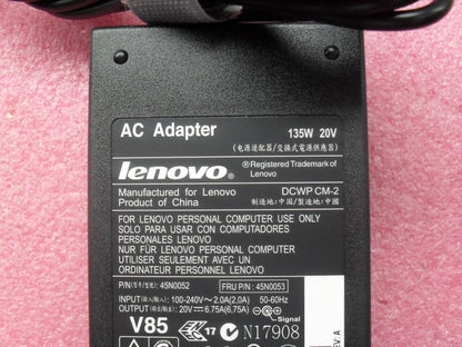 Lenovo DELTA135W20V3P AC Charger Adapter 45N0053