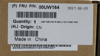 Lenovo ThinkCentre X1 Motherboard Mainboard 00UW164