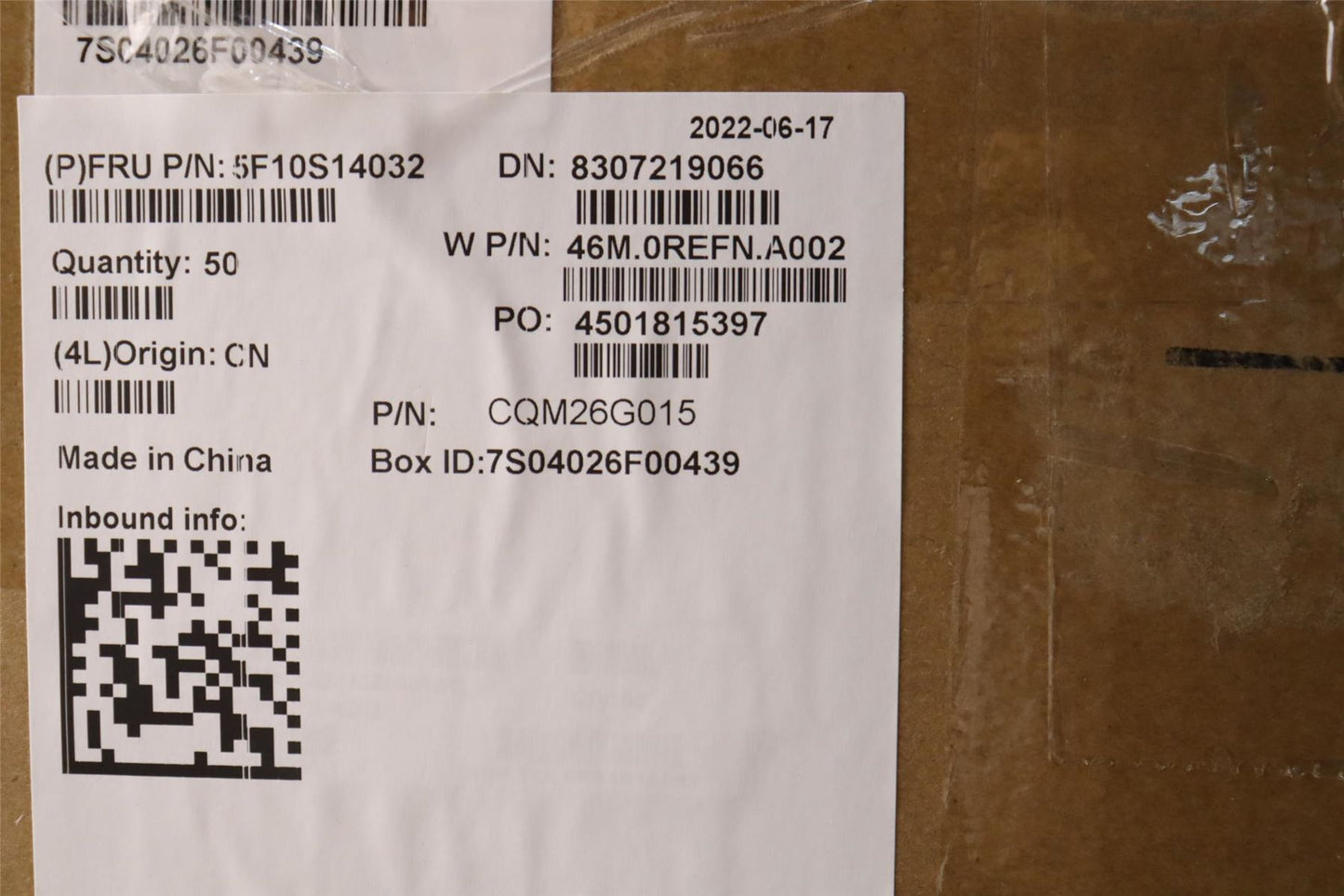 Lenovo System FAN W 82R9 FCN 5F10S14032