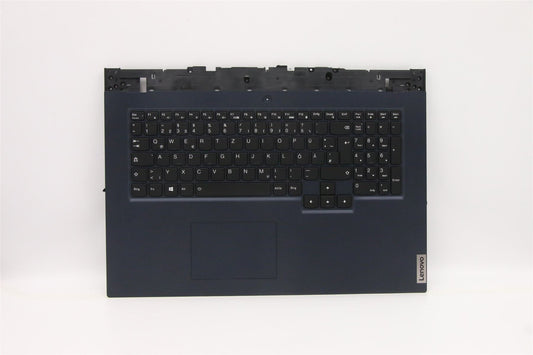 Lenovo Legion 5-17ACH6 Palmrest Cover Touchpad Keyboard German Blue 5CB1D01918