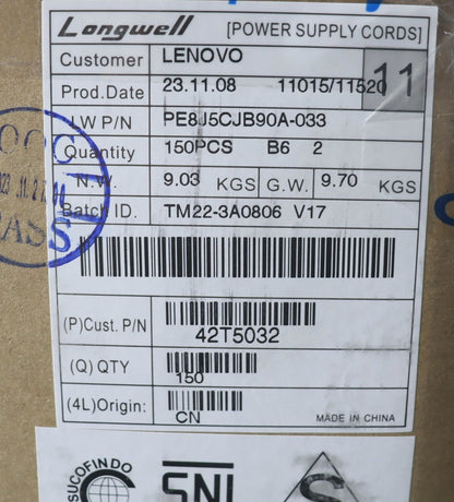 Lenovo LINECORD EU,1M,2P,NON-LH,LGW 42T5032