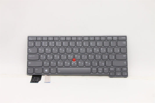 Lenovo ThinkPad X13 Gen 2 Keyboard Russian Grey Backlit 5N21A21976
