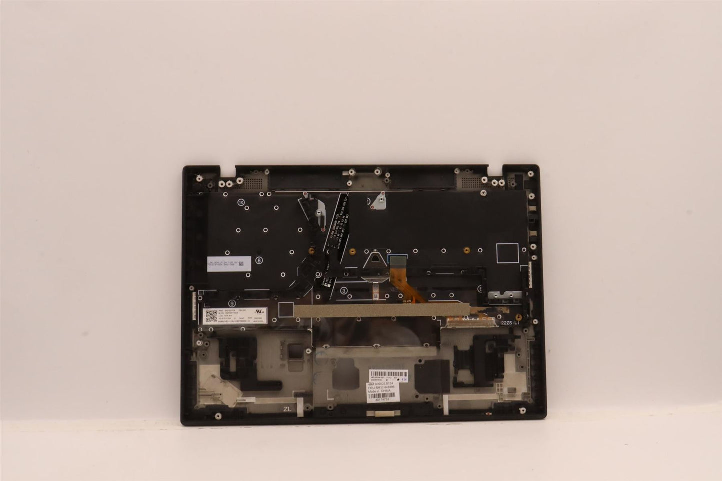 Lenovo ThinkPad X1 Gen 2 Keyboard Palmrest Top Cover Nordic Black 5M11H41828
