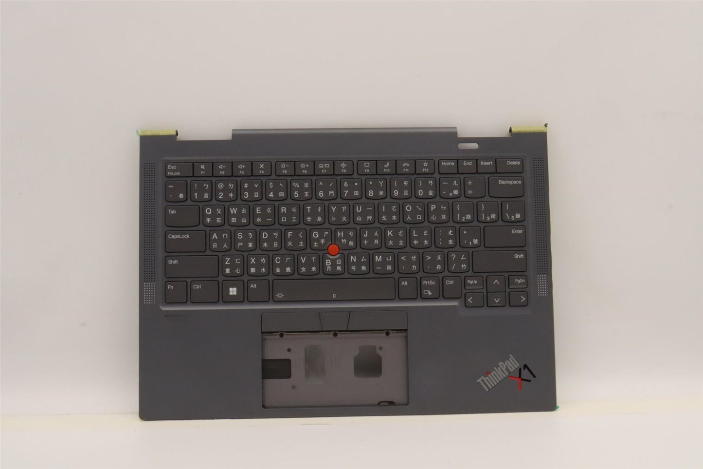 Lenovo ThinkPad X1 7th Gen Keyboard Palmrest Top Cover Storm Grey 5M11H45789