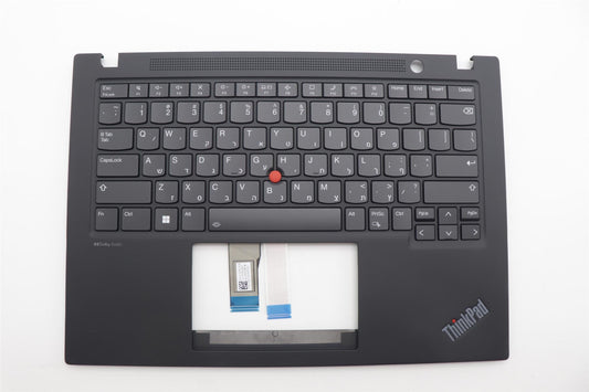 Lenovo ThinkPad T14s Gen 4 Keyboard Palmrest Top Cover Hebrew Black 5M11L93012