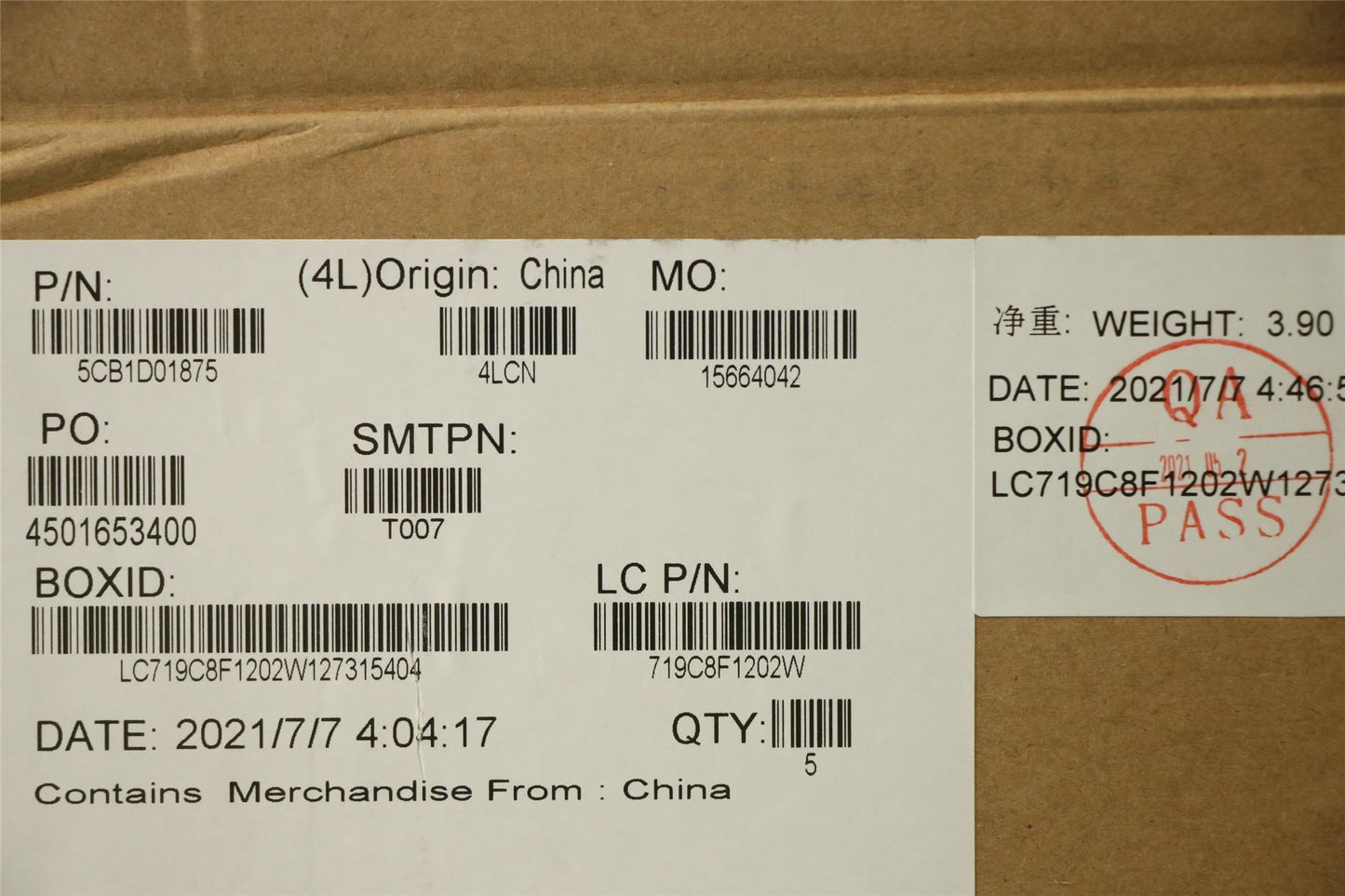 Lenovo Upper Case ASM_SPA L82NX IG_FP_U 5CB1D01875