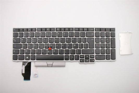 Lenovo ThinkPad E580 E590 Keyboard Belgian Silver 01YN706