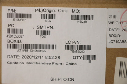 Lenovo 5T10S33018 TAPE Removable Tape L 81Q9 045 L+R*5