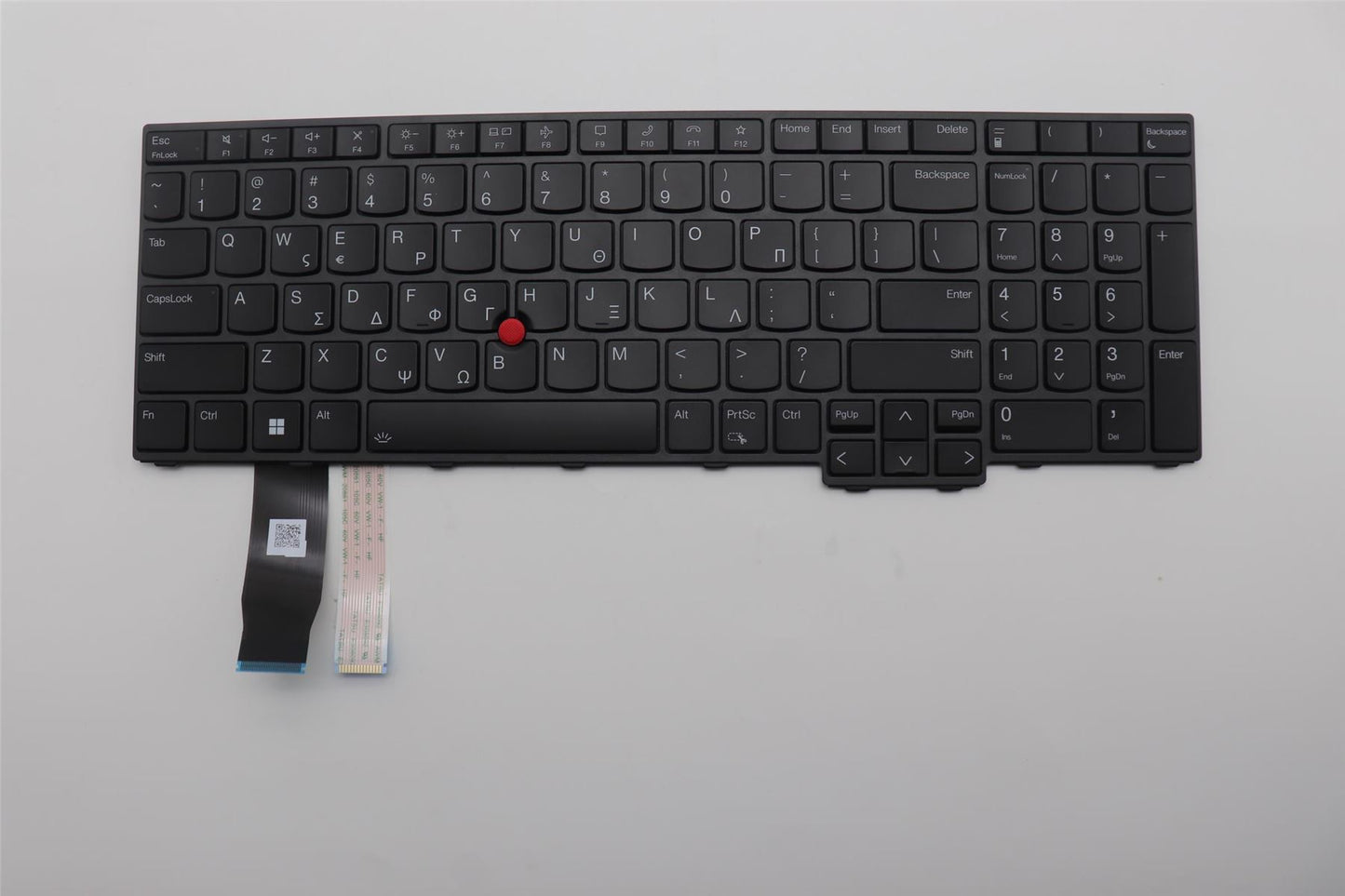 Lenovo ThinkPad T16 Gen 1 P16s Gen 1 L15 Gen 3 s Keyboard Greek Black 5N21D93698