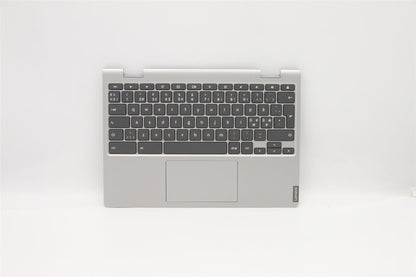 Lenovo Chromebook C340-11 Keyboard Palmrest Top Cover Nordic Grey 5CB0U43380