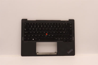 Lenovo ThinkPad X13s Keyboard Palmrest Top Cover Norwegian Black 5M11J12744