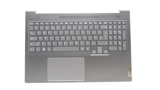 Lenovo IdeaPad 7 16IAH7 Palmrest Cover Touchpad Keyboard UK Grey 5CB1J37721