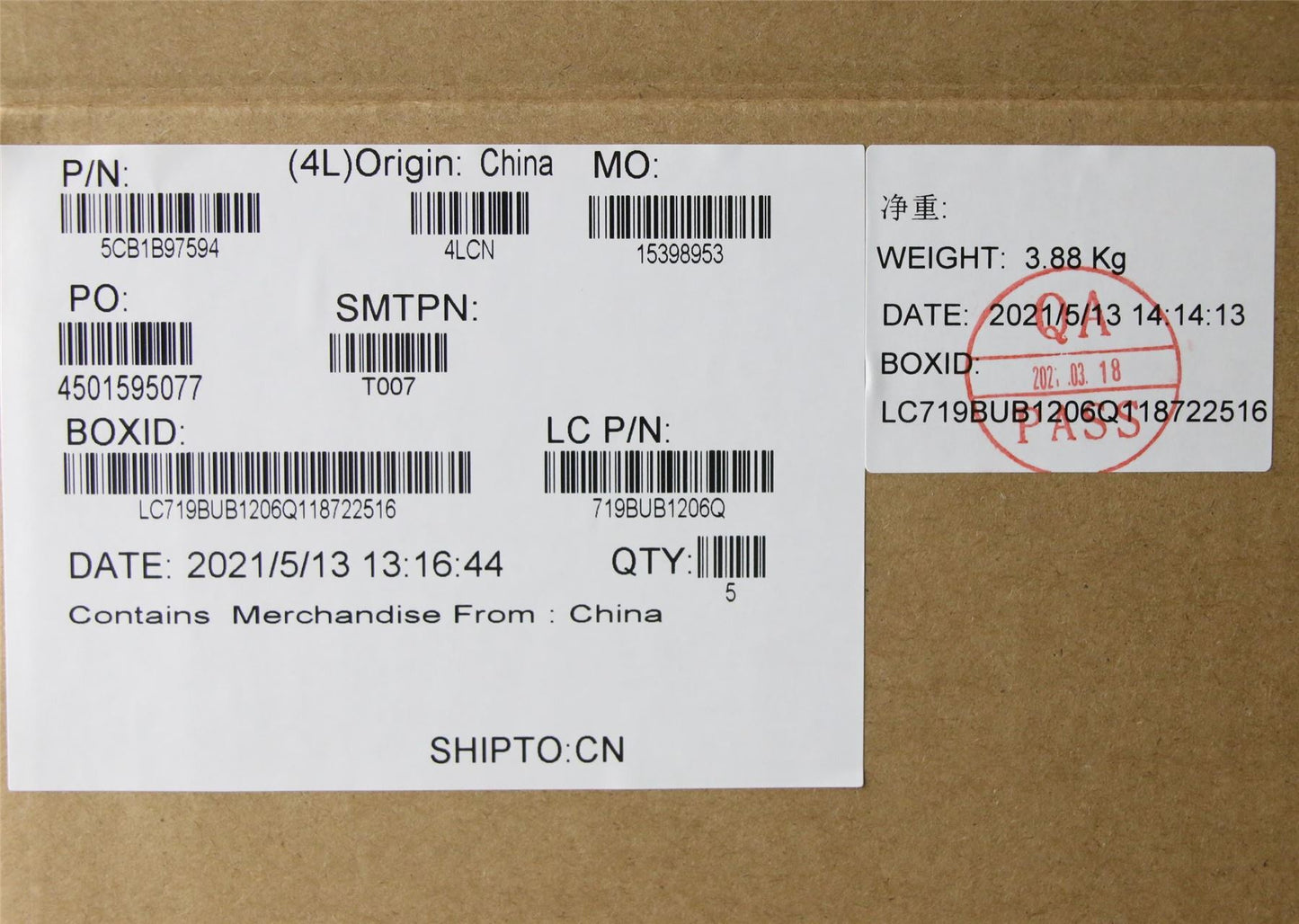 Lenovo IdeaPad 3-17ITL6 Palmrest Touchpad Cover Keyboard German Grey 5CB1B97594