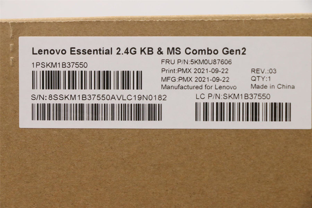 Lenovo PMX R71_G2 2.4G BKG LA_SP0 Latin American Spanish Keyboard 5KM0U87606