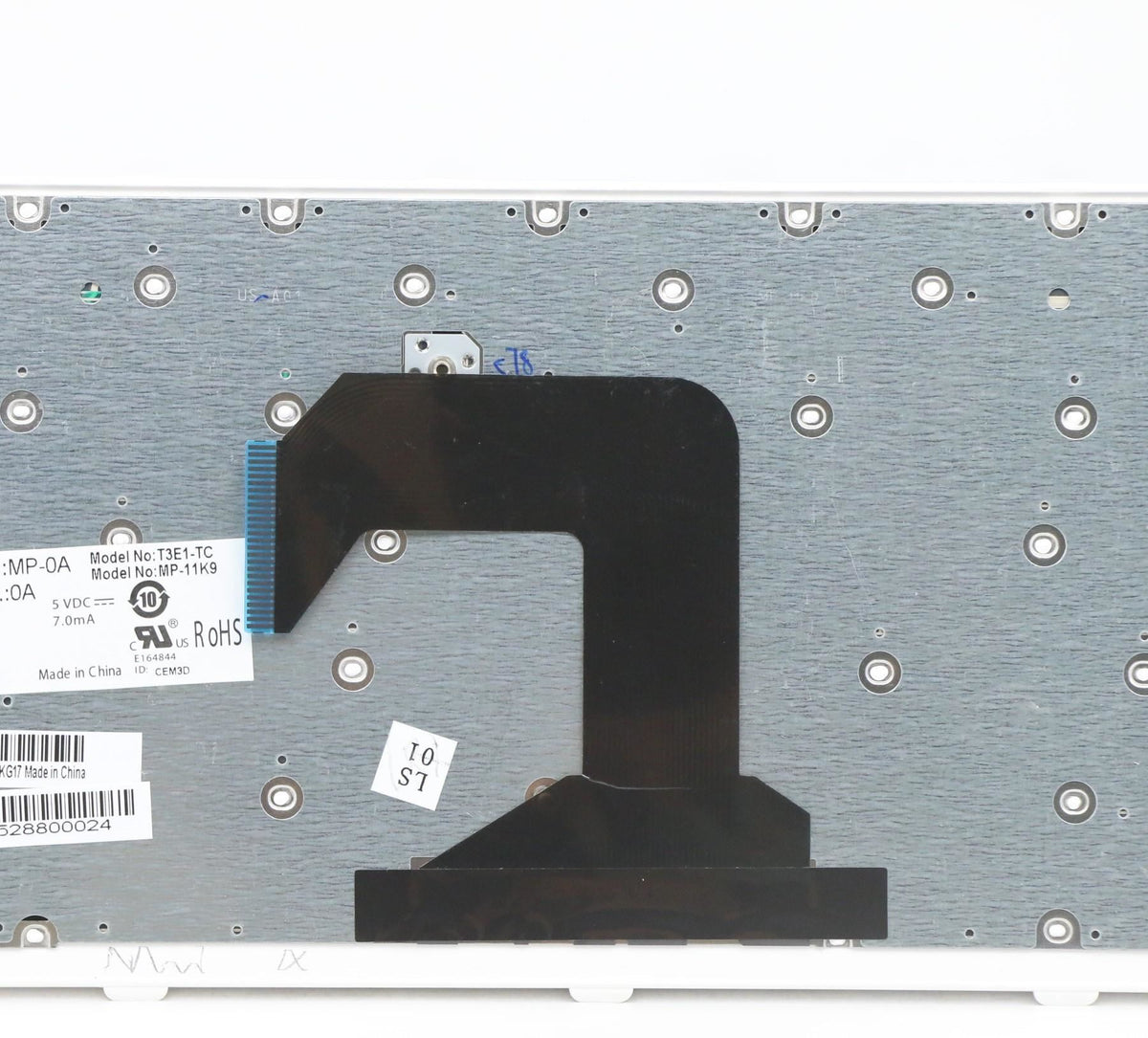 Lenovo CCYT3E1TC84keyBLKKeyWhiteF KBD Keyboard 25205055