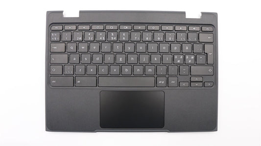 Lenovo Chromebook 100e Palmrest Touchpad Cover Keyboard Nordic Black 5CB0R07035