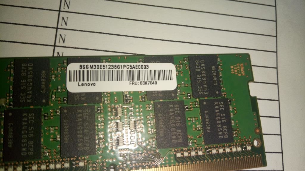 Lenovo MEMORY_BO 8GB DDR4 2133 SoDIMM Memory 03X7049