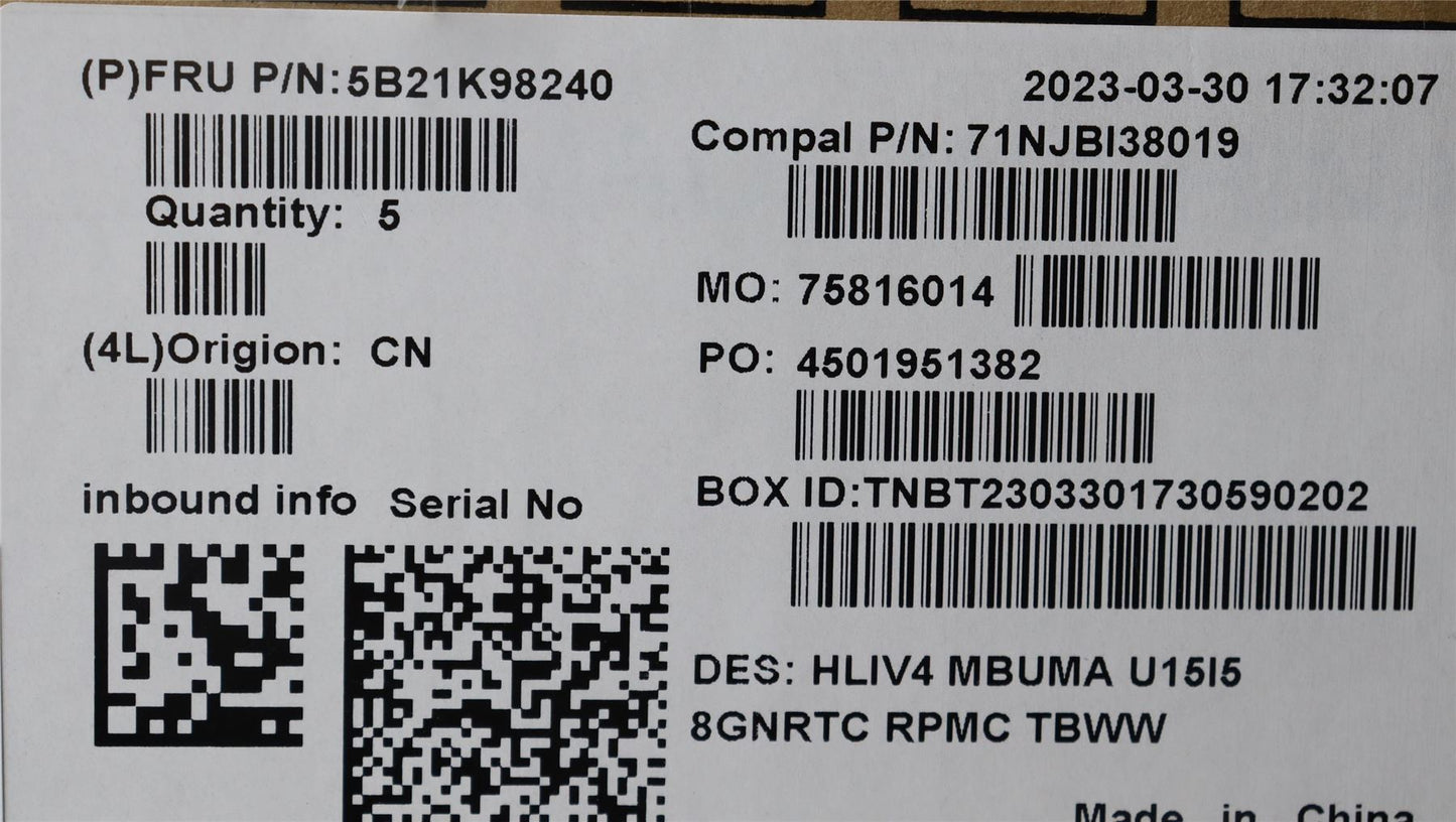 Lenovo C21JC I51335U UIX8G RM NOK yAB 5B21K98240