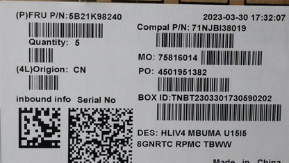 Lenovo C21JC I51335U UIX8G RM NOK yAB 5B21K98240