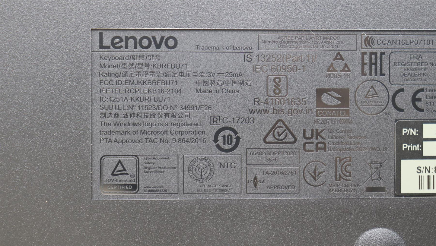 Lenovo WL KM Calliope BK EST 5KM0U87677