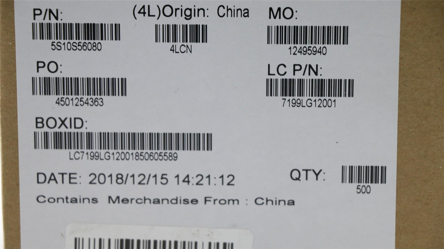 Lenovo 5S10S56080 SCREW Screw L 81HC 2.45D 8.0L K 5.5D0.8T
