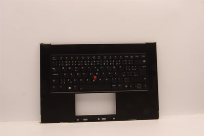 Lenovo ThinkPad Z16 Gen 1 Keyboard Palmrest Top Cover Black 5M11J13423