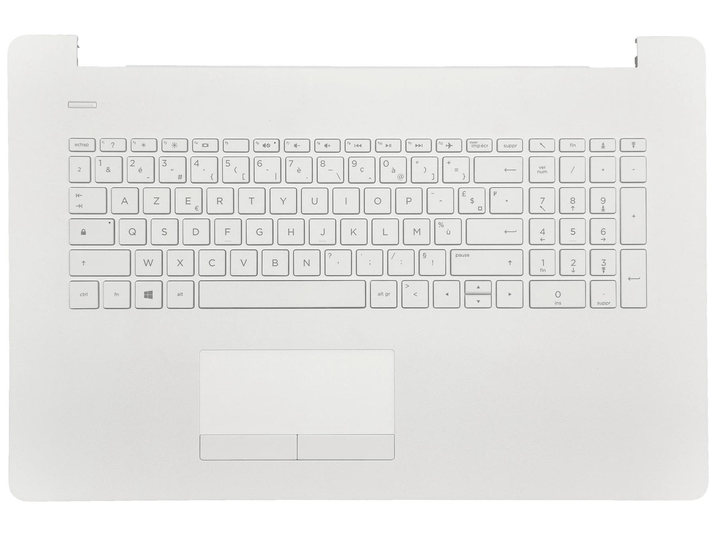 Genuine HP 17-AK 17-BS Palmrest Cover Keyboard French White 926561-051