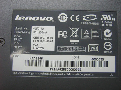 Lenovo Chinese/US 467 US English Keyboard 41A5255