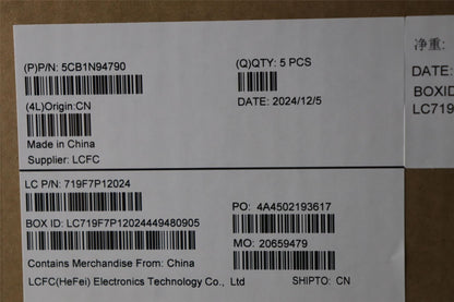 Lenovo Upper Case ASM_EURO ENG L83E5AG BL 5CB1N94790