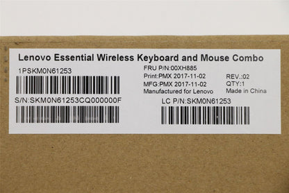 Lenovo IdeaCentre A340-22IWL 3-24IMB05 Wireless Keyboard Mouse Silver 00XH885