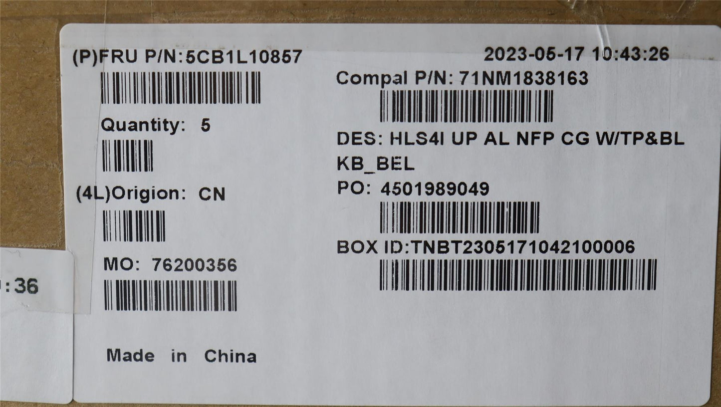 Lenovo IdeaPad 5 14IRL8 5 14ABR8 Palmrest Cover Touchpad Keyboard 5CB1L10857