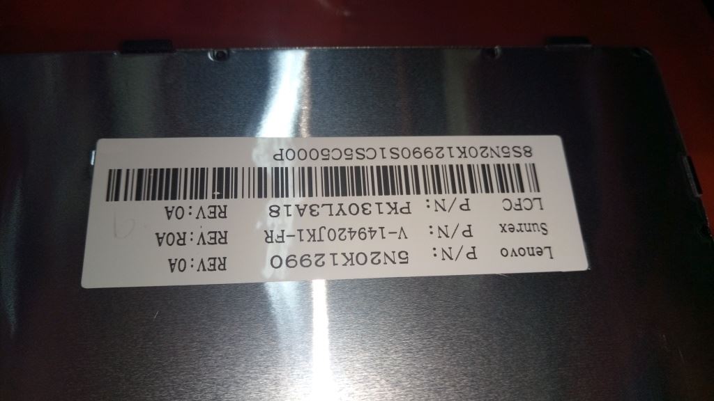 Lenovo IdeaPad 300-15IBR 300-15ISK Keyboard French Light Silver 5N20K13079