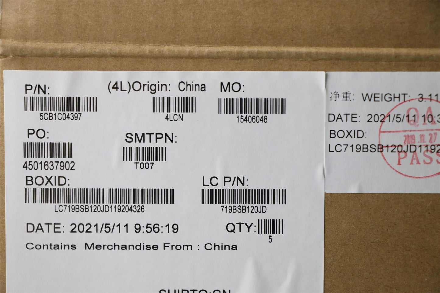 Lenovo Upper Case ASM_BUL L82H7 AG NFPBLD 5CB1C04397