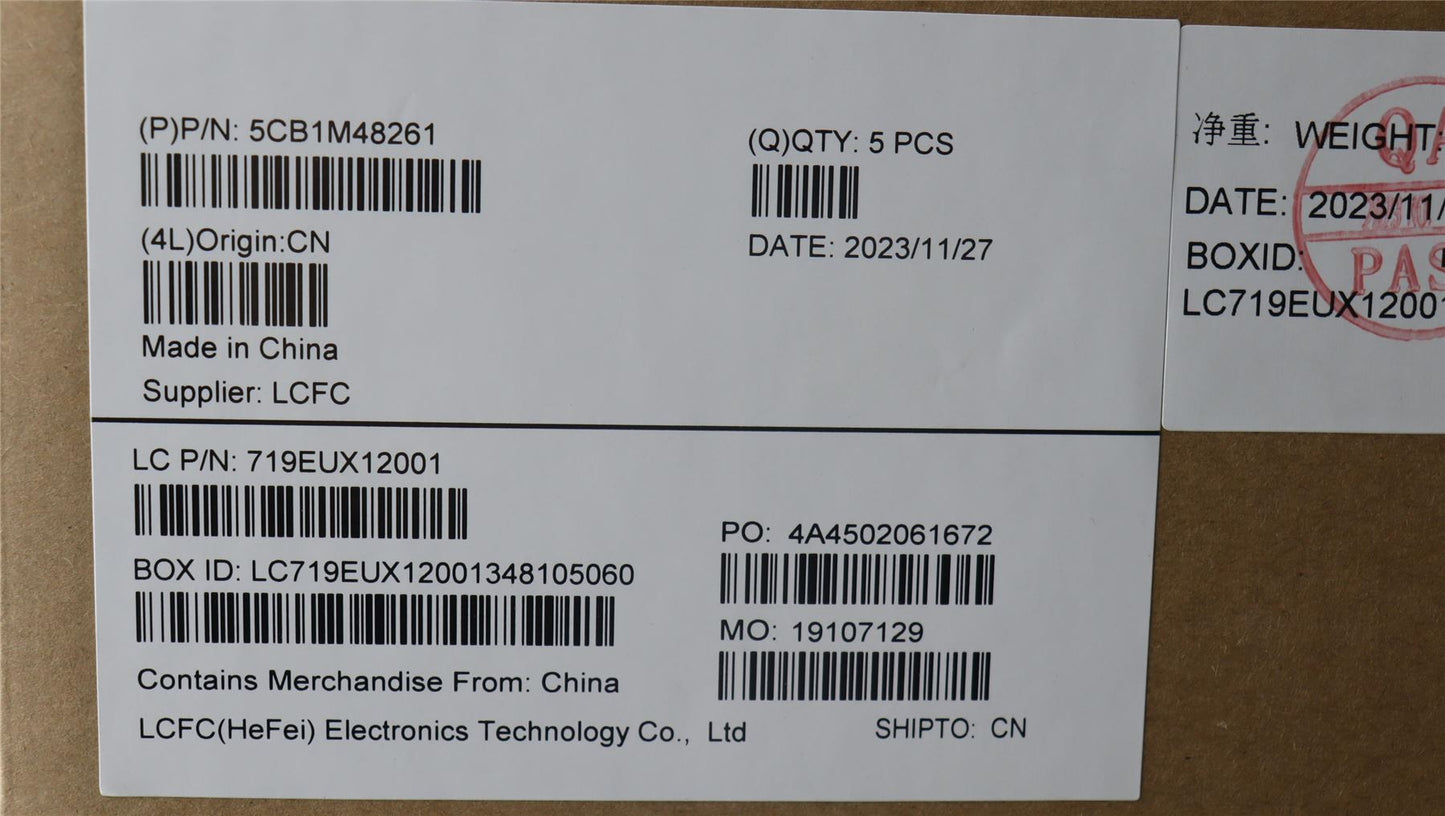 Lenovo COVER UpperCaseASM_EURO ENG L83ENFPABBL 5CB1M48261