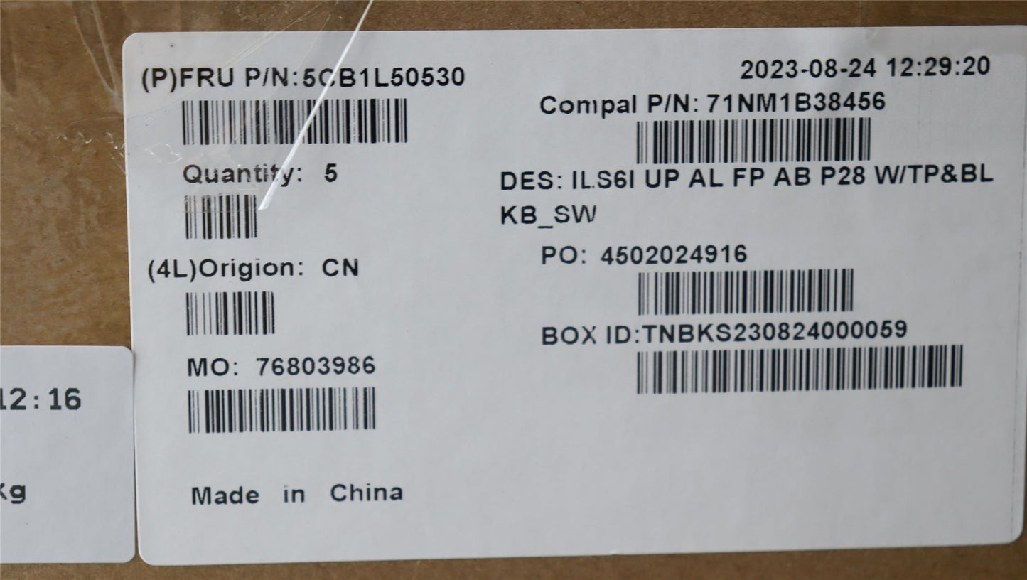 Lenovo UpCase_SWS C82XF FP AB BL ALDF 5CB1L50530