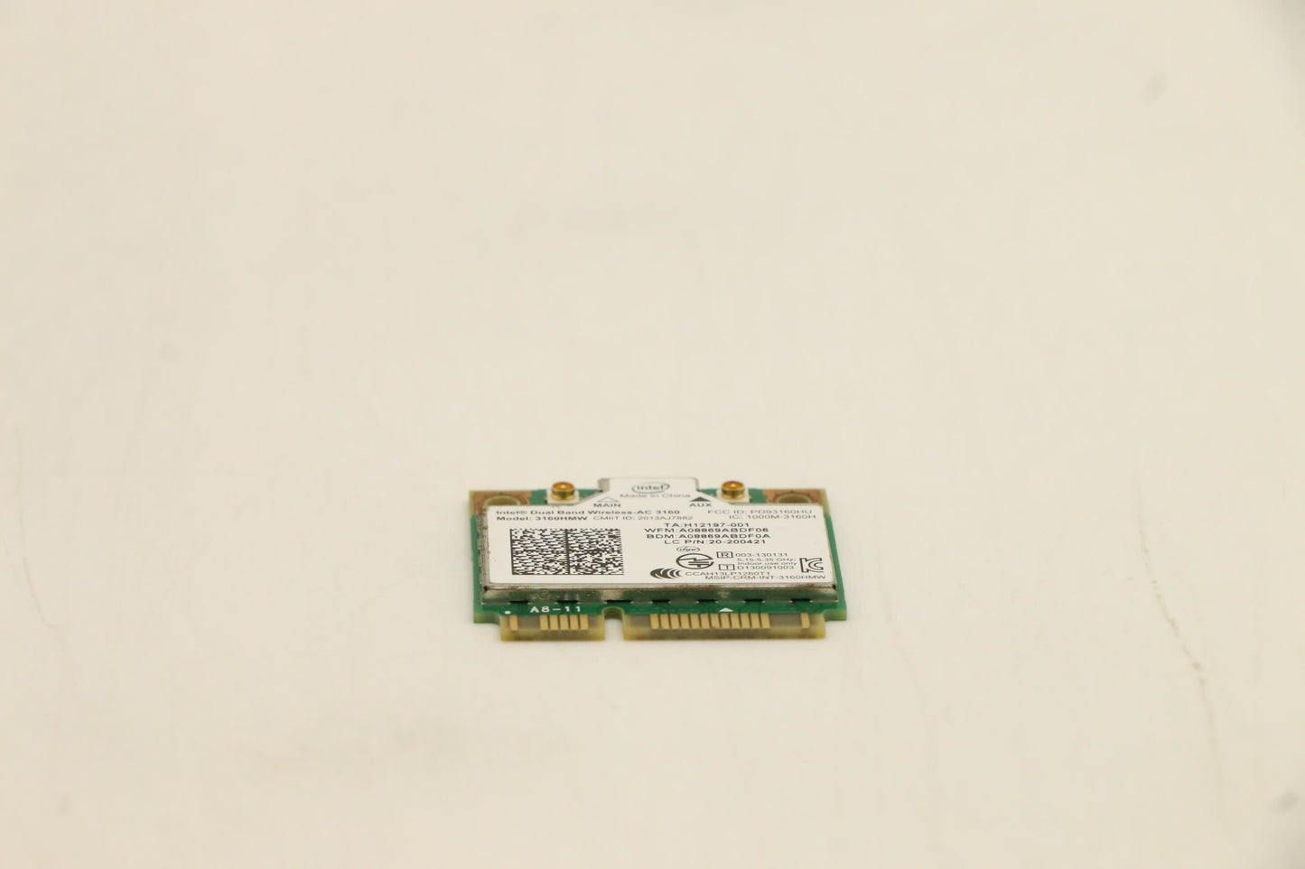 Lenovo 3160 1x1AC+BT HMC WiFi WLAN PCIe PCI x1 Intel Board 20200421