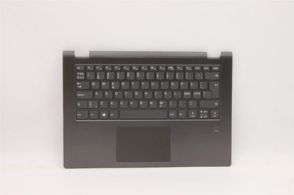 Lenovo Yoga 530-14IKB Keyboard Palmrest Top Cover Nordic Grey 5CB0R08791
