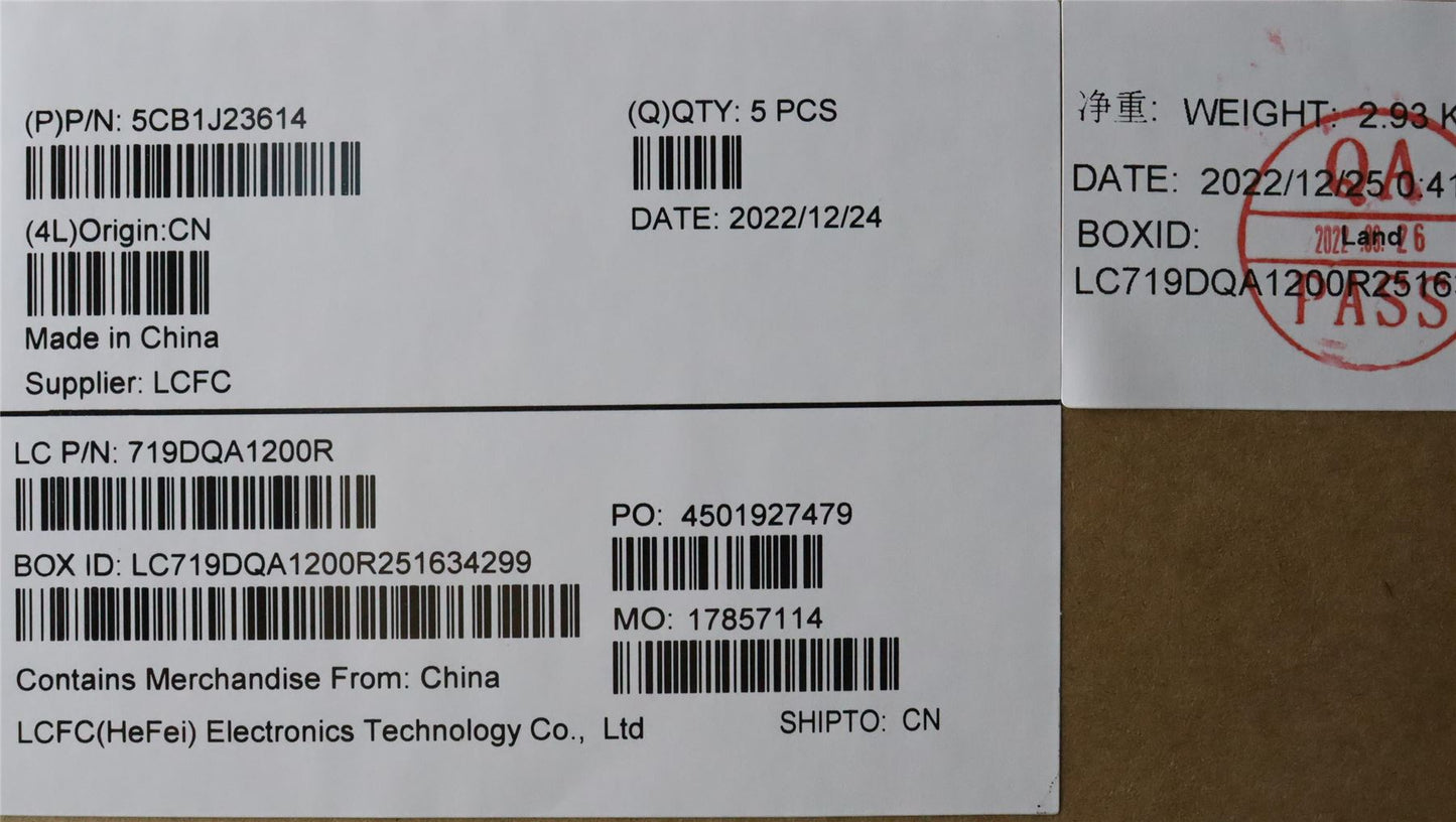 Lenovo Upper Case ASM_SPA L82UT CG 5CB1J23614