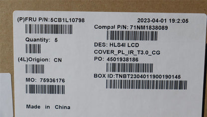 Lenovo LCD Cover W/Ant C82XD T30IR PL CG 5CB1L10798