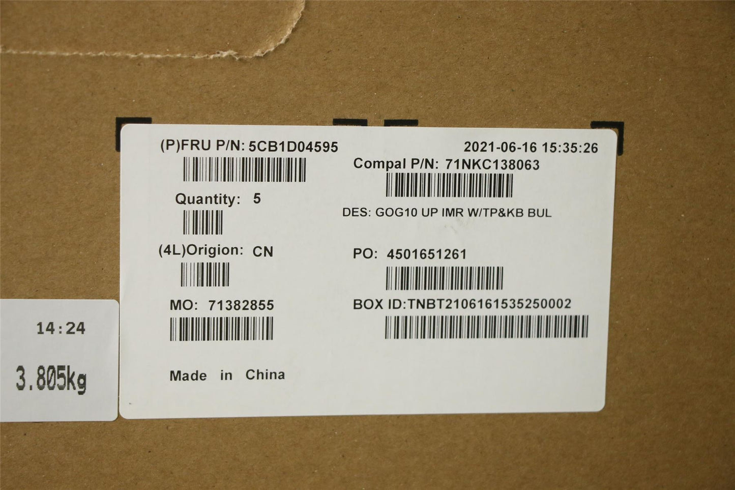 Lenovo IdeaPad 3-15IHU6 3-15ACH6 Palmrest Cover Touchpad Keyboard 5CB1D04595