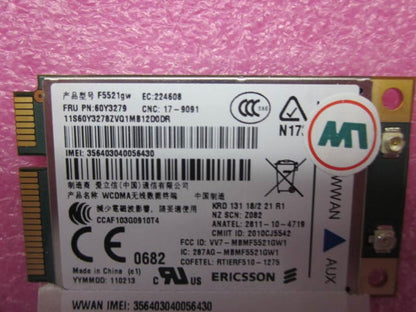 Lenovo FRU Ericsson F5521gw Vodafone AT&T SKU WWAN Board 60Y3279