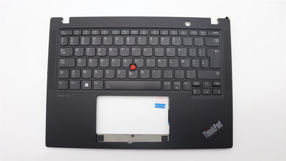 Lenovo ThinkPad X13 Gen 4 Keyboard Palmrest Top Cover Belgian Black 5M11L85868