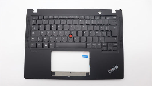 Lenovo ThinkPad X13 Gen 4 Keyboard Palmrest Top Cover Belgian Black 5M11L85868
