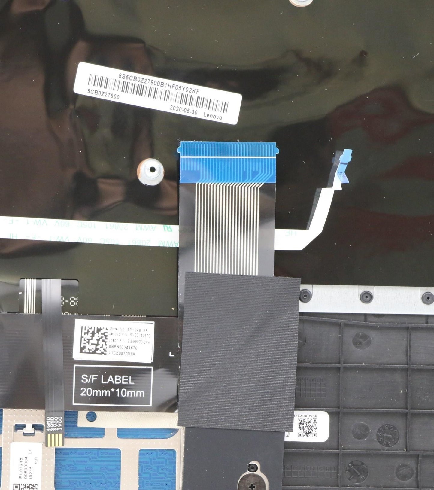 Lenovo Flex CB-13IML05 Keyboard Palmrest Top Cover French Black 5CB0Z27900