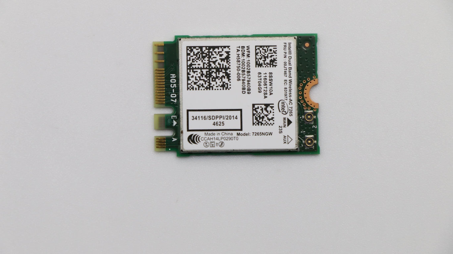 Lenovo Wireless, CMB, IN, SP ac D Board 00JT467