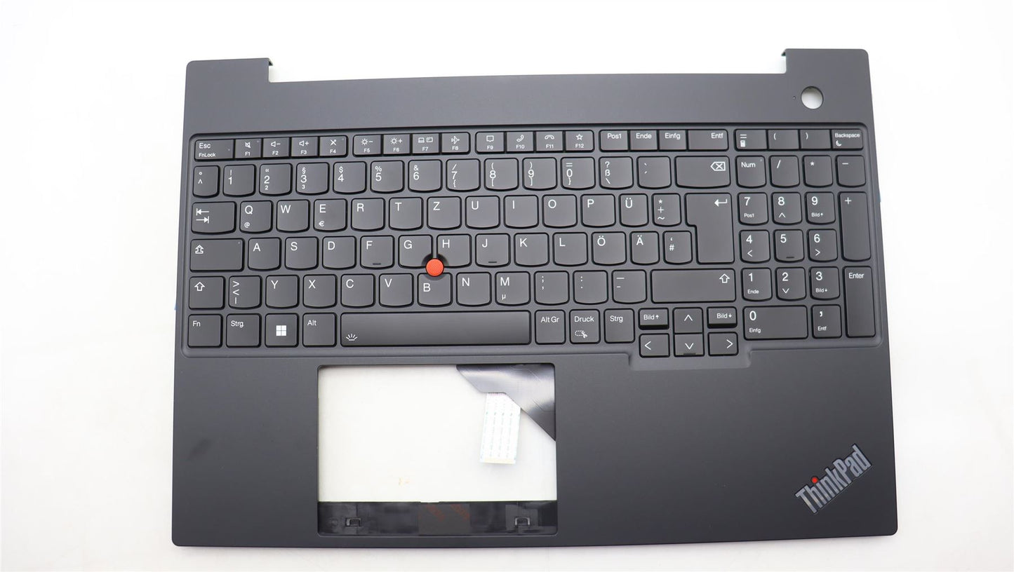 Lenovo ThinkPad E16 Gen 1 Palmrest Cover Keyboard German Black 5M11H94873