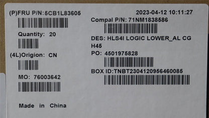 Lenovo Lower Case C 82XD AL CG H45 5CB1L83605