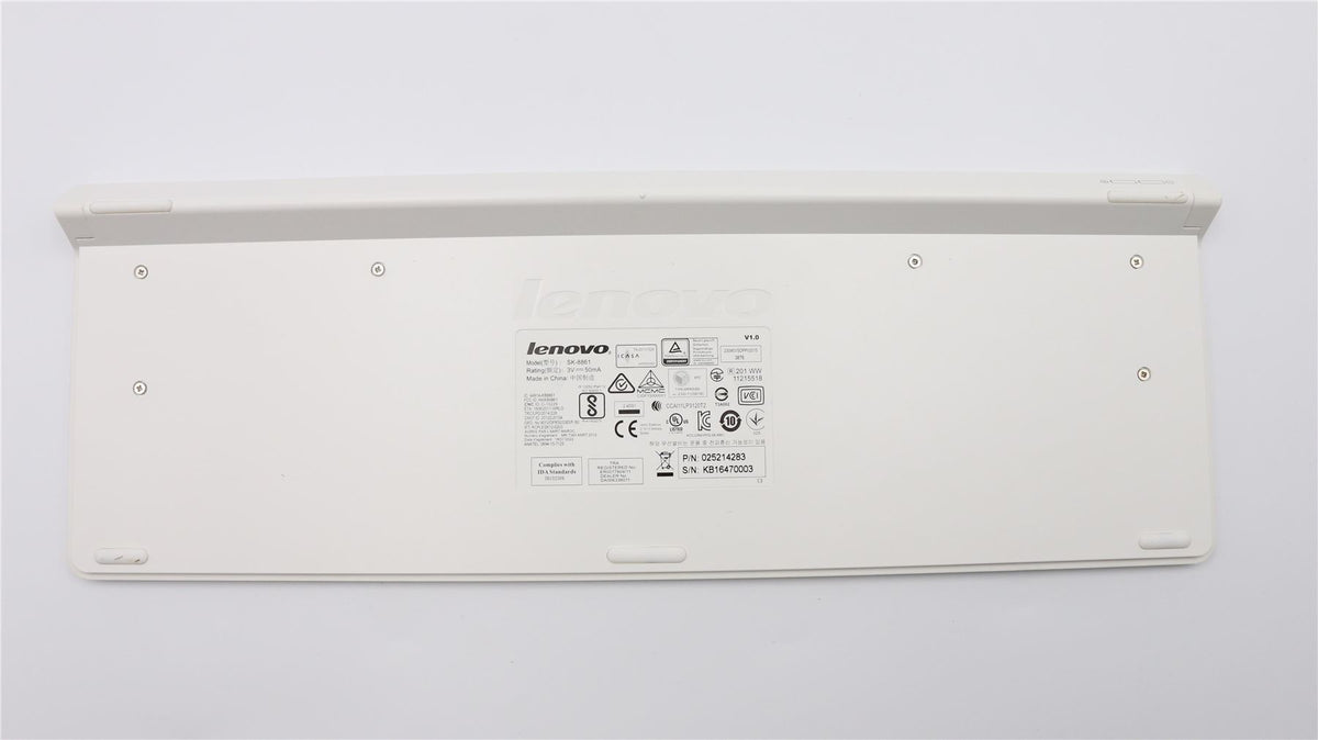 Lenovo Liteon SK-8861(DE) 2.4G KB-WHT Android German Keyboard 25214283