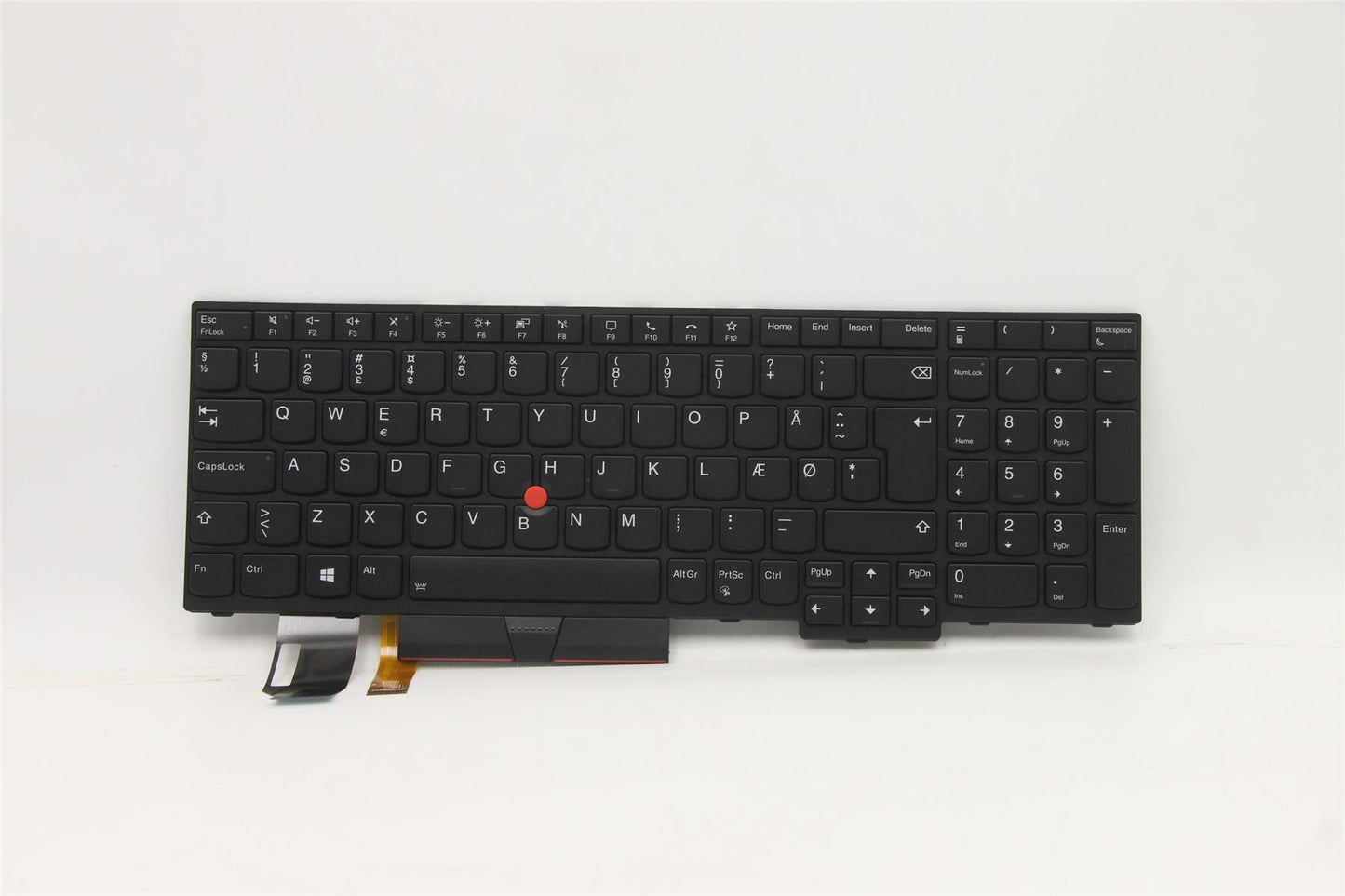 Lenovo ThinkPad P15s 1 P15s 2 T15 2 T15 Keyboard Danish Black 5N20V78116